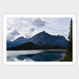 Mountain scene. Sticker